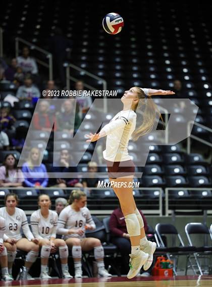Thumbnail 2 in Grand Oaks vs. Cinco Ranch (UIL 6A Volleyball Final) photogallery.