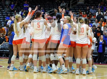 Thumbnail 1 in Grand Oaks vs. Cinco Ranch (UIL 6A Volleyball Final) photogallery.