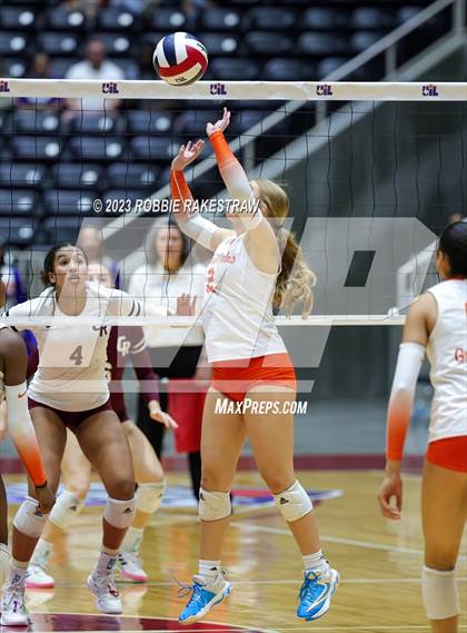 Thumbnail 2 in Grand Oaks vs. Cinco Ranch (UIL 6A Volleyball Final) photogallery.