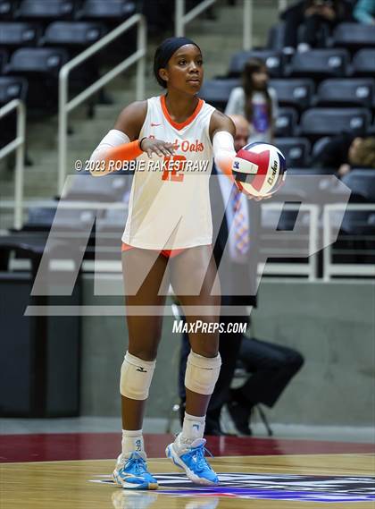 Thumbnail 1 in Grand Oaks vs. Cinco Ranch (UIL 6A Volleyball Final) photogallery.