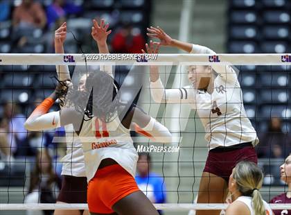 Thumbnail 1 in Grand Oaks vs. Cinco Ranch (UIL 6A Volleyball Final) photogallery.