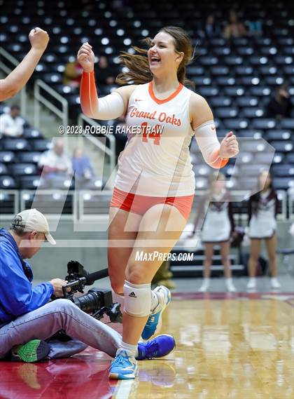 Thumbnail 3 in Grand Oaks vs. Cinco Ranch (UIL 6A Volleyball Final) photogallery.