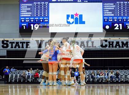 Thumbnail 3 in Grand Oaks vs. Cinco Ranch (UIL 6A Volleyball Final) photogallery.