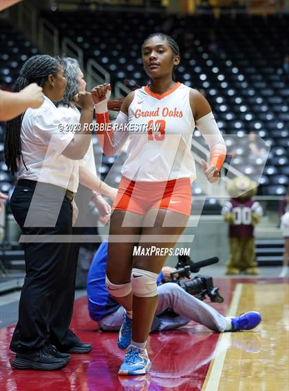Thumbnail 2 in Grand Oaks vs. Cinco Ranch (UIL 6A Volleyball Final) photogallery.