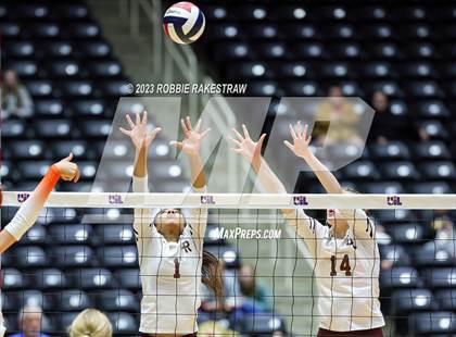 Thumbnail 3 in Grand Oaks vs. Cinco Ranch (UIL 6A Volleyball Final) photogallery.