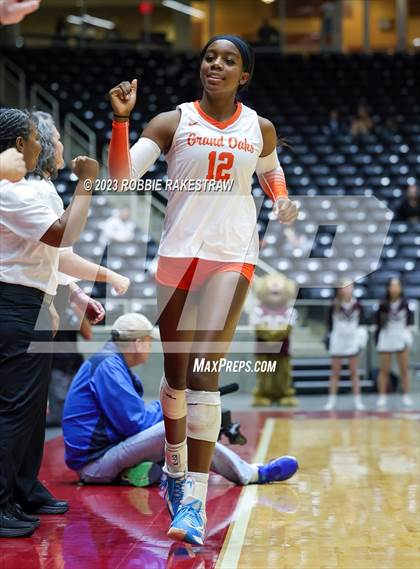 Thumbnail 1 in Grand Oaks vs. Cinco Ranch (UIL 6A Volleyball Final) photogallery.