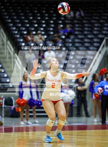 Thumbnail 3 in Grand Oaks vs. Cinco Ranch (UIL 6A Volleyball Final) photogallery.