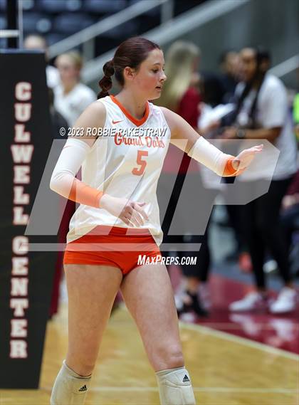 Thumbnail 1 in Grand Oaks vs. Cinco Ranch (UIL 6A Volleyball Final) photogallery.