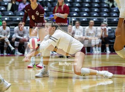 Thumbnail 1 in Grand Oaks vs. Cinco Ranch (UIL 6A Volleyball Final) photogallery.