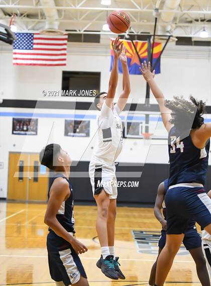 Thumbnail 3 in Williams Field vs. Sierra Linda (Valley Christian Boys Basketball Thanksgiving Tournament) photogallery.
