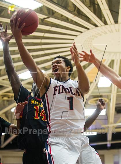 Thumbnail 2 in Findlay Prep @ Wesleyan Christian Academy (Spalding Hoophall Classic) photogallery.