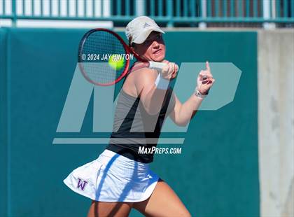 Thumbnail 2 in Centennial vs Abilene Wylie (UIL 5A Tennis Final) photogallery.
