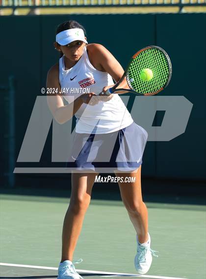 Thumbnail 2 in Centennial vs Abilene Wylie (UIL 5A Tennis Final) photogallery.