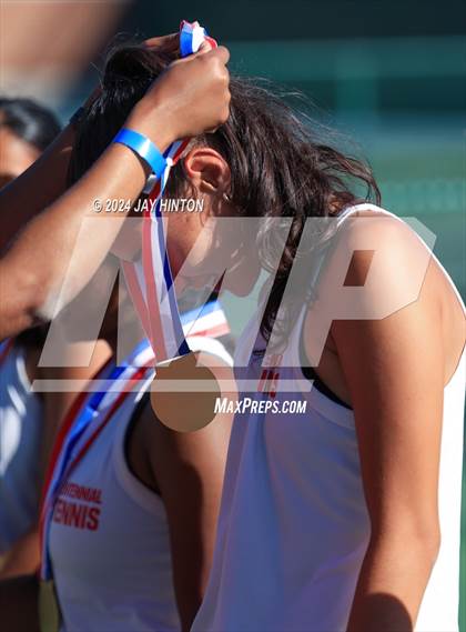 Thumbnail 3 in Centennial vs Abilene Wylie (UIL 5A Tennis Final) photogallery.