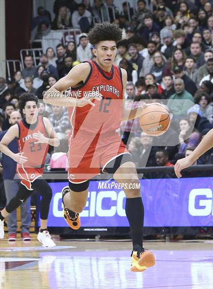 Thumbnail 1 in Christopher Columbus vs Sierra Canyon (Spalding Hoophall Classic) photogallery.