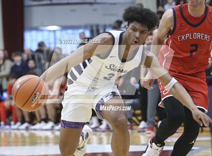 Thumbnail 1 in Christopher Columbus vs Sierra Canyon (Spalding Hoophall Classic) photogallery.