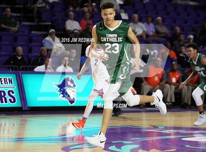 Thumbnail 1 in Tampa Catholic vs. East St. Louis (City of Palms Classic) photogallery.