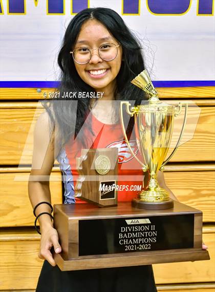 Thumbnail 2 in AIA D1/D2 Badminton Team Awards photogallery.