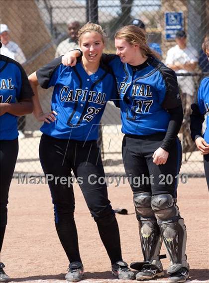 Thumbnail 2 in Capital Christian vs. Waterford (CIF SJS D6 Final) photogallery.