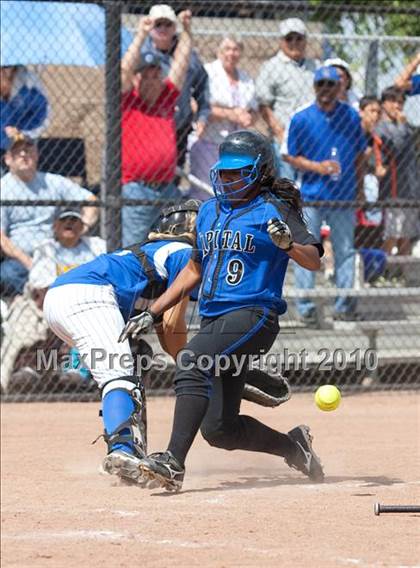 Thumbnail 1 in Capital Christian vs. Waterford (CIF SJS D6 Final) photogallery.