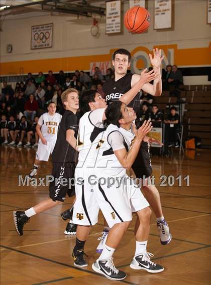 Thumbnail 3 in Fairmont Prep @ Bosco Tech (CIF SS Playoffs) photogallery.