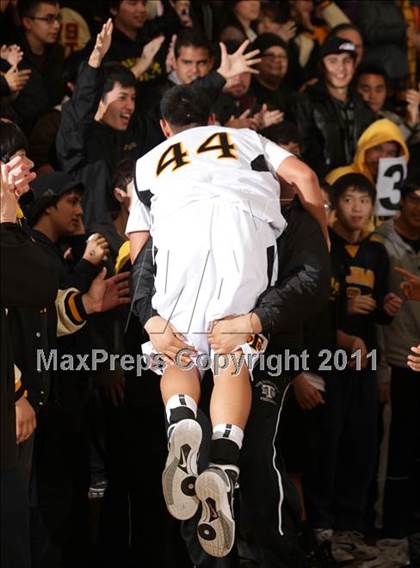 Thumbnail 3 in Fairmont Prep @ Bosco Tech (CIF SS Playoffs) photogallery.