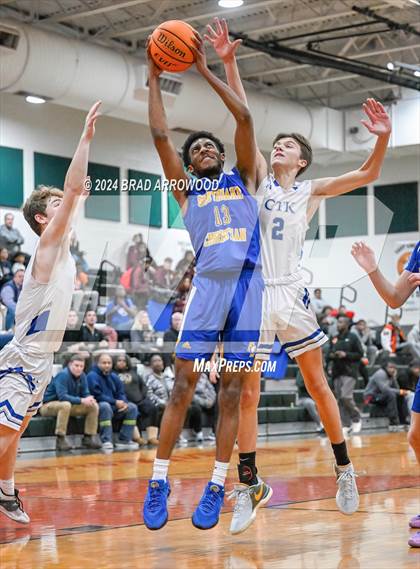Thumbnail 2 in Christ the King vs SouthLake Christian Academy (East Lincoln Winter Bash) photogallery.