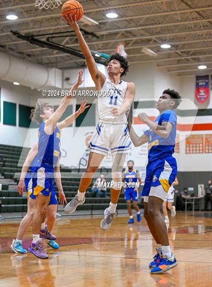 Thumbnail 3 in Christ the King vs SouthLake Christian Academy (East Lincoln Winter Bash) photogallery.