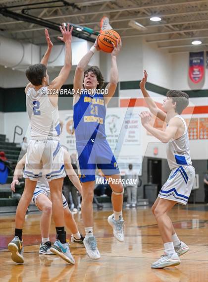 Thumbnail 1 in Christ the King vs SouthLake Christian Academy (East Lincoln Winter Bash) photogallery.