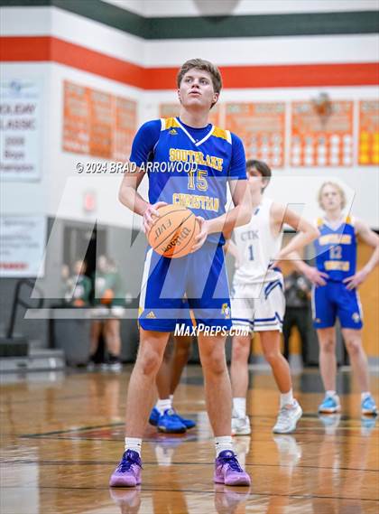 Thumbnail 1 in Christ the King vs SouthLake Christian Academy (East Lincoln Winter Bash) photogallery.
