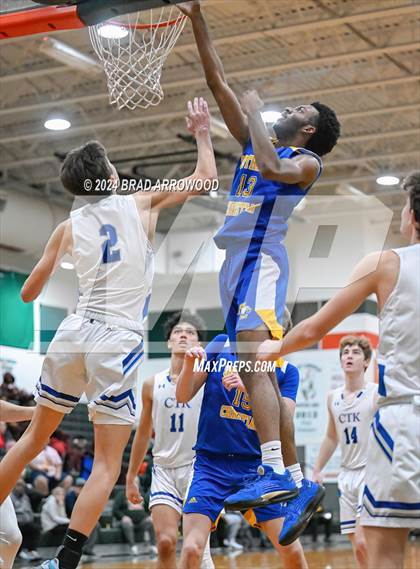 Thumbnail 2 in Christ the King vs SouthLake Christian Academy (East Lincoln Winter Bash) photogallery.