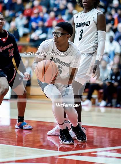 Thumbnail 3 in Hammond Morton vs. Hammond Central (IHSAA 4A S1 Round 2) photogallery.