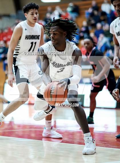 Thumbnail 2 in Hammond Morton vs. Hammond Central (IHSAA 4A S1 Round 2) photogallery.