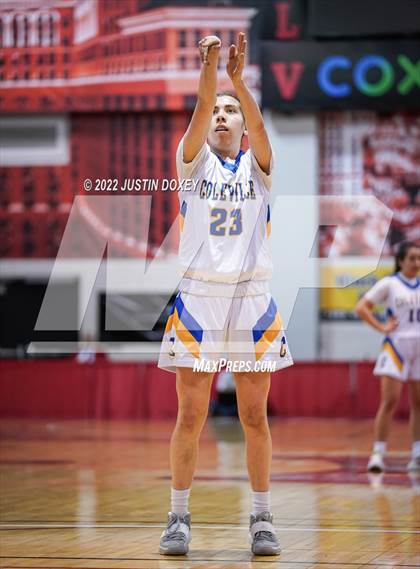 Thumbnail 2 in Coleville vs. Wells (NIAA Class 1A State Girls Quarterfinal) photogallery.