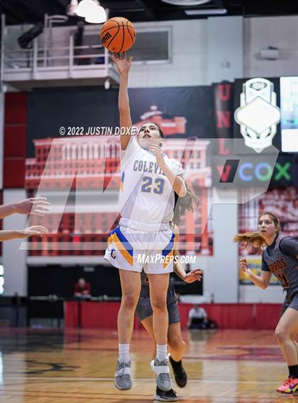 Thumbnail 3 in Coleville vs. Wells (NIAA Class 1A State Girls Quarterfinal) photogallery.