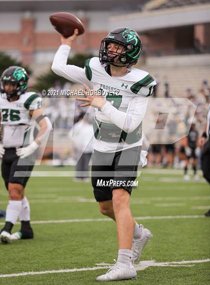 Thumbnail 1 in Prosper vs. Guyer (UIL 6A Regional Quarterfinals) photogallery.