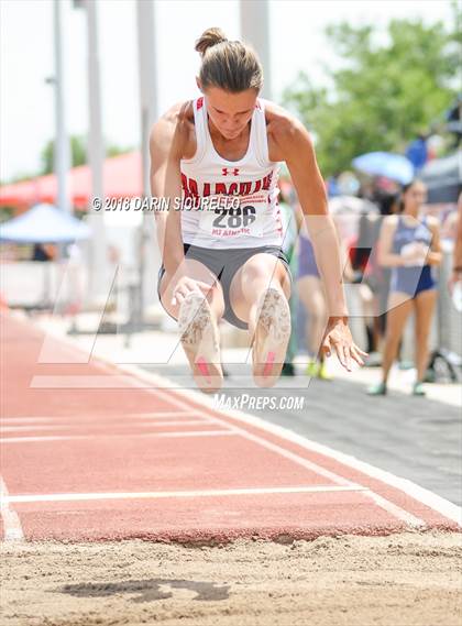 Thumbnail 2 in AIA Track & Field Preliminaries (Girls Long Jump D1/D2) photogallery.