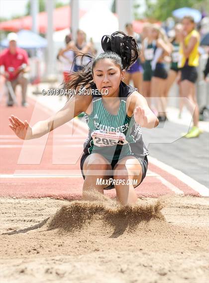 Thumbnail 2 in AIA Track & Field Preliminaries (Girls Long Jump D1/D2) photogallery.