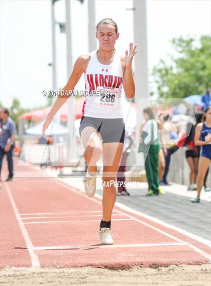 Thumbnail 3 in AIA Track & Field Preliminaries (Girls Long Jump D1/D2) photogallery.