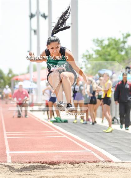 Thumbnail 2 in AIA Track & Field Preliminaries (Girls Long Jump D1/D2) photogallery.