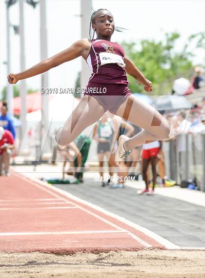 Thumbnail 3 in AIA Track & Field Preliminaries (Girls Long Jump D1/D2) photogallery.