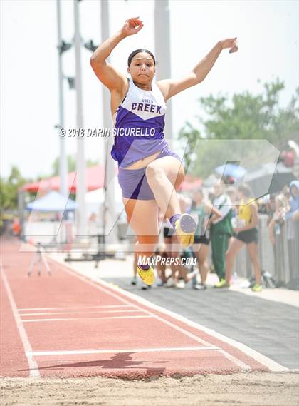 Thumbnail 3 in AIA Track & Field Preliminaries (Girls Long Jump D1/D2) photogallery.