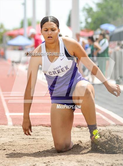 Thumbnail 3 in AIA Track & Field Preliminaries (Girls Long Jump D1/D2) photogallery.