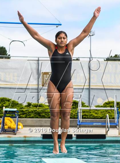 Thumbnail 3 in CIF CCS Girls Diving Championships photogallery.