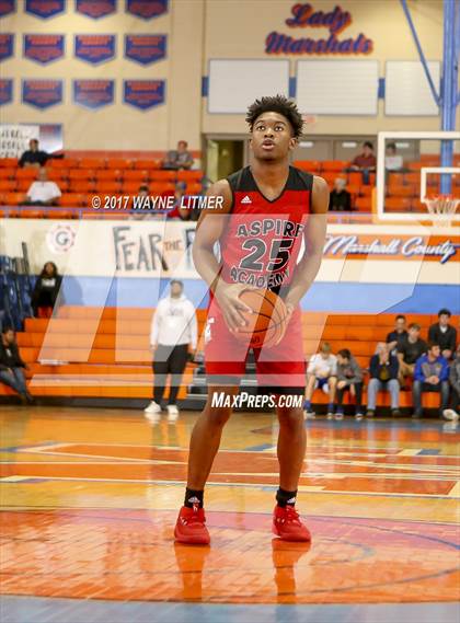 Thumbnail 1 in Aspire Academy vs. Memphis East (Marshall County Hoopfest) photogallery.