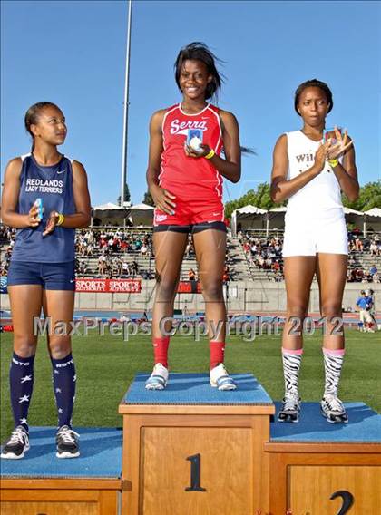 Thumbnail 3 in CIF State Track & Field Championships (Girls Awards) photogallery.
