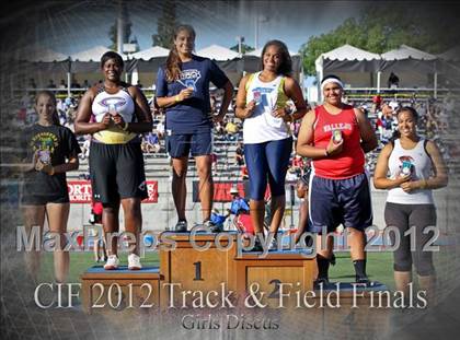Thumbnail 1 in CIF State Track & Field Championships (Girls Awards) photogallery.