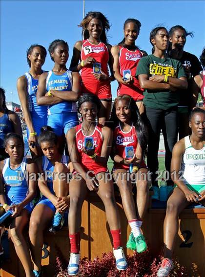 Thumbnail 3 in CIF State Track & Field Championships (Girls Awards) photogallery.