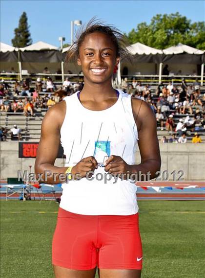 Thumbnail 1 in CIF State Track & Field Championships (Girls Awards) photogallery.