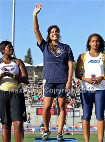 Thumbnail 3 in CIF State Track & Field Championships (Girls Awards) photogallery.